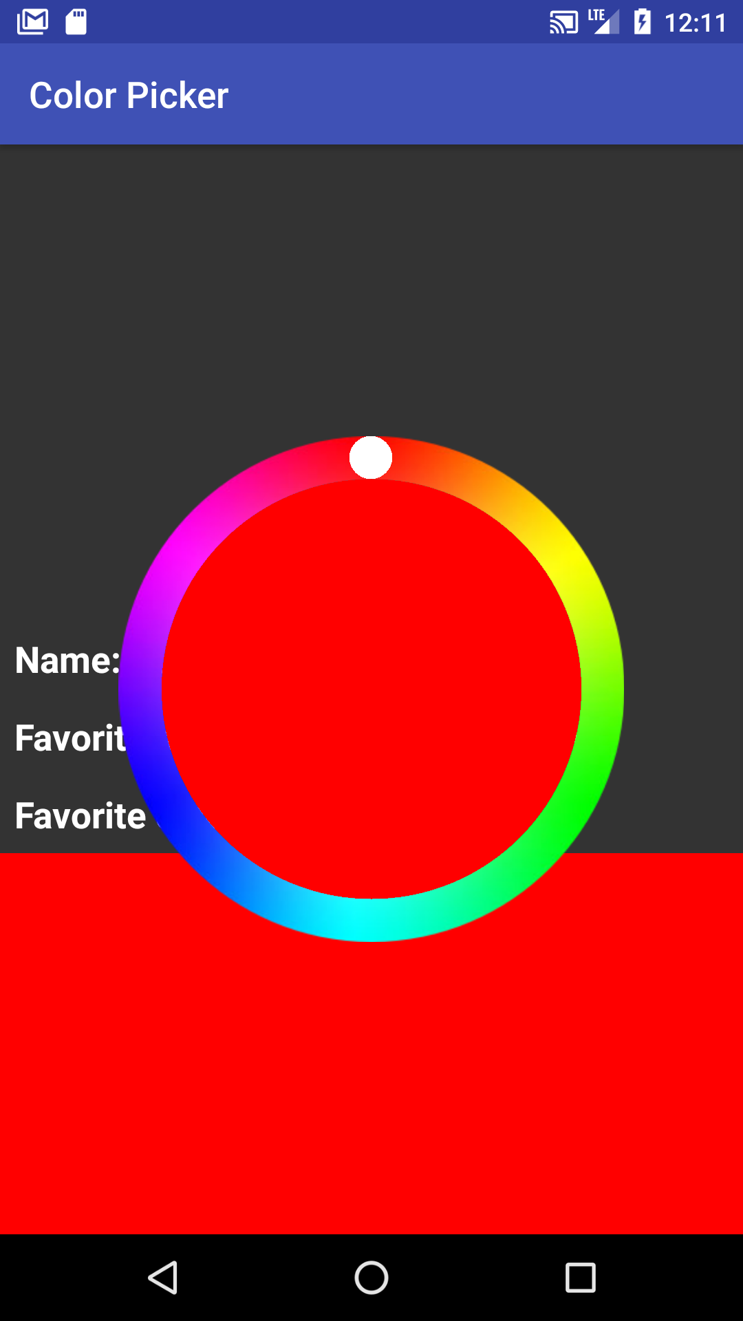Screenshot of color picker, original