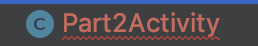 Part2Activity.java red due to not being tracked, 50%